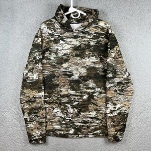 Huntworth Hoodie Mens Medium Tarten Camo Fleece Pullover Hunting Sweatshirt